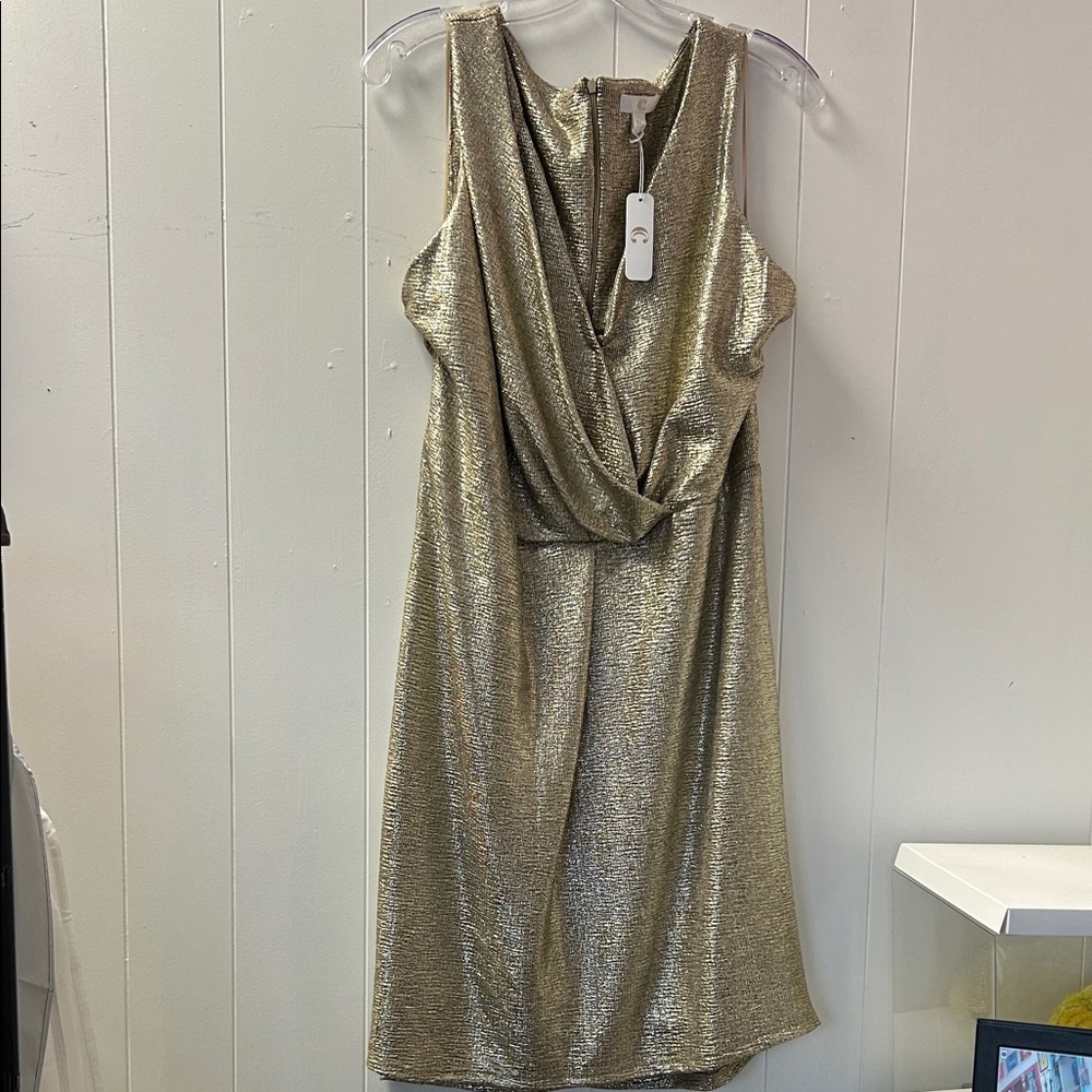 C Shimmering Gold Dress